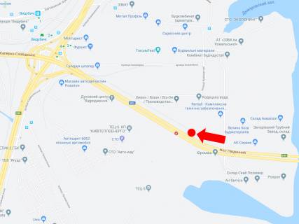 Video Billboard A in Kyiv, 3x6  Південний міст, до центру - 583977 scheme