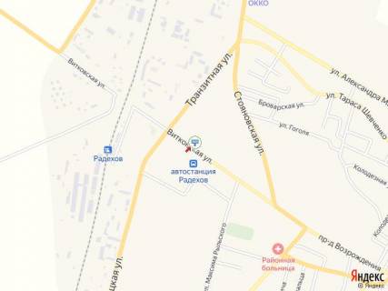 Billboard A in Radekhiv Vitkivs'ka st., navproti Radehivs'ka avtostancia scheme