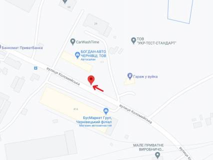 Billboard A in Chernivtsi Kolomyjskaa st., 2G scheme