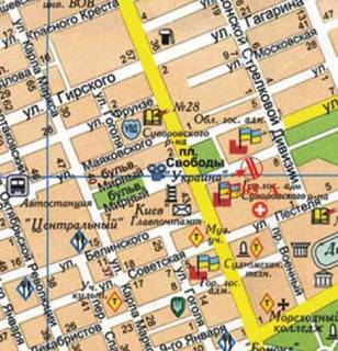 Citylight A in Kherson Svobodi pl., magazin "Optika" scheme