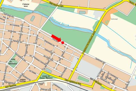 Billboard  in Khmelnitsky, 3x6  Pribuz'ka st., 22, z centru scheme