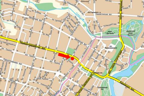 Citylight  in Sumi, 1.8x1.2  Illins'ka st. (kol. Cervonogvardijs'ka st.), 5, v bik 1-oi Nabereznoi st. r. Strilki scheme