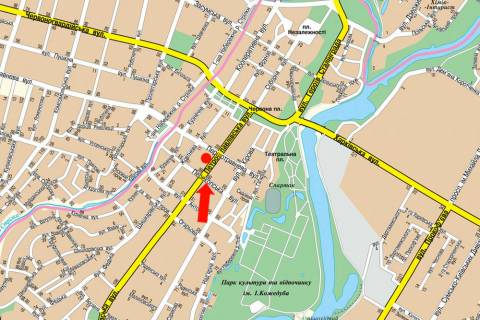 Citylight B in Sumi, 1.8x1.2  Petropavlivs'ka st., 62, v bik Persotravnevoi st. scheme