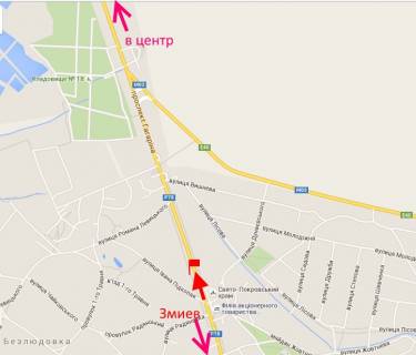 Billboard B in Bezlyudivka, 3x6  Гагаріна пр., с. Безлюдівка, (3), в'їзд в місто scheme