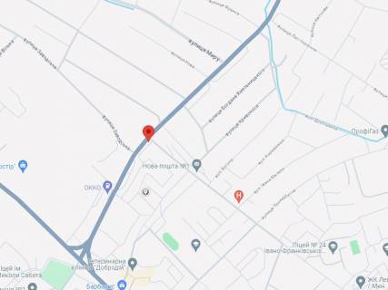 Billboard B in Ivano-Frankivsk, 3x6  Galic'ka st. - Himikiv st., v'izd v misto scheme