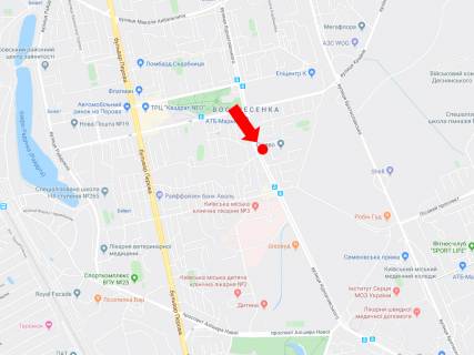 Billboard B in Kyiv, 3x6  Kurnatovs'kogo st., 4, v storonu rinku "Unist'", st. Bratislavs'koi scheme