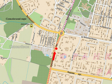 Scrolller, Scroll A in Lviv, 2.3x3.14  Кульпарківська вул., 125 / Щирецька вул., в центр - 664605 scheme