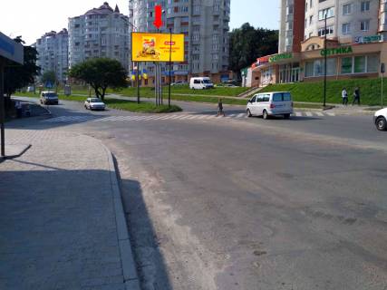 Billboard A in Ternopil, 3x6  Konoval'ca st., 18, rozdil'nik, v bik Banderi av. Photo 1