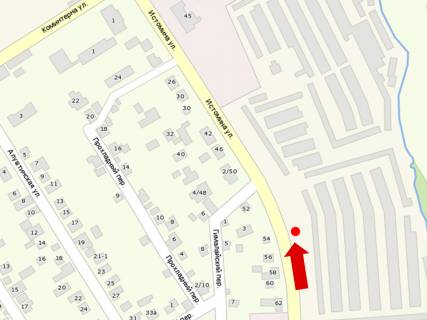 Billboard A in Zaporizhzhya, 3x6  Istomina st., 54, navproti, v bik Zacinaeva st. scheme