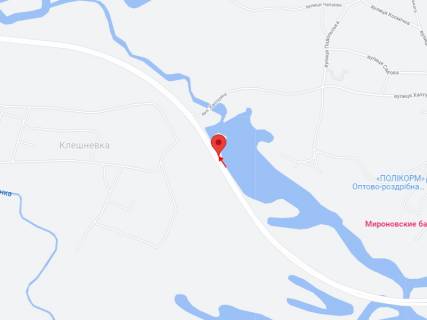 Billboard A in Petrikovka, 6х3  T-04-41, km 9+120 (pravoruc), Ruh vid m. Kam'ans'ke, bila s. Klesnivka, pered povorotom na smt Petrikivka po st. Halturina scheme