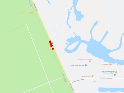 Billboard A in Kiev roads, 3x6  Stolicne sose st. - st. Lips'ka, v storonu z Kieva scheme