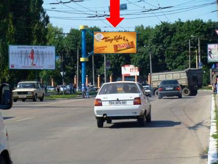 Billboard  in Kropyvnytskyi (Kirovograd), 3x6  Anovs'kogo st. / Tel'nova st. (kol. Pravdi av.), "Kolgosnij" i "Kritij" rinki Photo 1