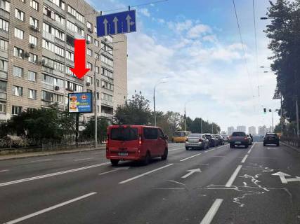 Backlight B in Kyiv, 2.3x3.14  Cornovola st., 33 / st. Andrusenko, v storonu Povitroflots'kogo mostu, av. Peremogi Photo 1