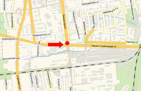 Billboard  in Oleksandria, 3x6  Geroiv Stalingradu av. / Sobornij av. (kol. Lenina av.), rozdil'nik scheme