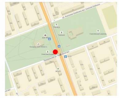 Billboard A in Mykolaiv Bogoavlens'kij av. (kolis. Zovtnevij av.) - Teatral'na st. scheme