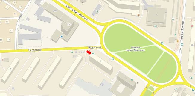 Billboard  in Odessa, 3x6  Radisna st., 1, z centru scheme