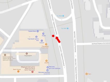 Citylight B in Lviv, 1.8x1.2  Cervonoi Kalini st., 62, zup. TC "VAM" scheme