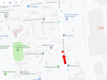 Billboard B in Kyiv, 3x6  Svatosins'ka st., 20, v storonu st.m. "Svatosino" scheme