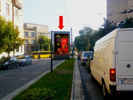 Citylight A in Lviv, 1.8x1.2  Mitropolita Andrea st. - st. Septic'kih, rozdil'nik, rajon Politehu, v storonu pl. Svatogo Ura Photo 1