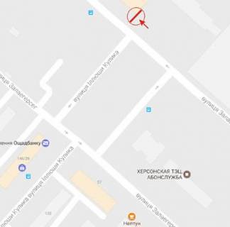 Billboard A in Kherson Zalaegerseg st. scheme