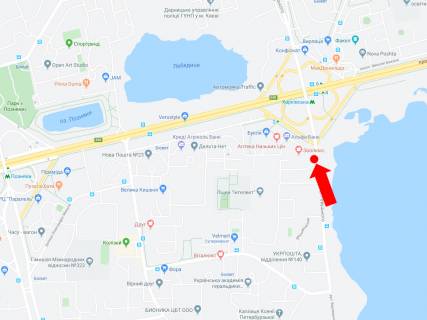 Billboard B in Kyiv, 3x6  Revuc'kogo st. 42-V, st.m. "Harkivs'ka", v bik av. Bazana scheme