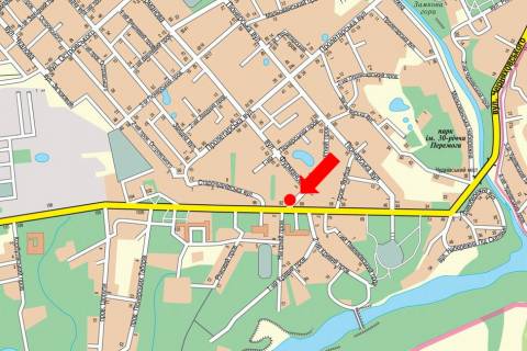 Billboard  in Zhytomyr, 3x6  Cudnivs'ka st. (kol. Cernahivs'kogo st.) , 92, rozdil'nik, bila TC "Okean" scheme