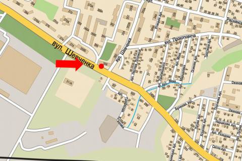 Backlight B in Lviv, 2.3x3.14  Шевченка вул., 358, біля ТЦ "ВАМ", супермаркету "Сільпо" scheme