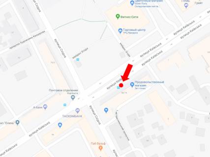 Citylight  in Zhytomyr, 1.8x1.2  Kiivs'ka st. - st. Shidna, Zgodi pl., navproti TRC "Armarok", zupinka, v centr scheme