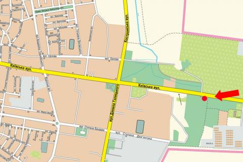 Billboard B in Rivne, 3x6  Kiivs'ka st., bila AZS "ANP", v''izd v misto scheme