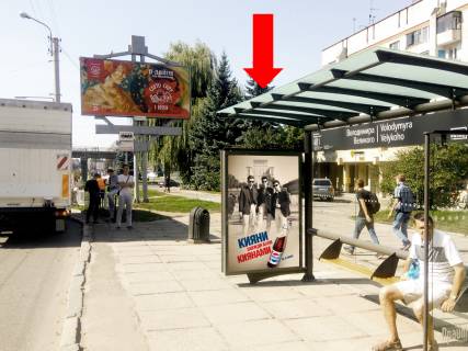 Citylight  in Lviv, 1.8x1.2  Velikogo V. st., 22 / st. Knagini Ol'gi (zupinka "Volodimira Velikogo"), v storonu restorona "McDonald's" Photo 1