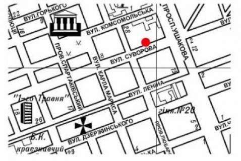 Billboard A in Kherson Suvorova st., 2 scheme