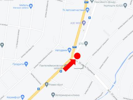 Prismatron, Prism A in Sumi, 3x6  Romens'ka st. / Banderi st. (kol. Baumana st.) / 20-ricca Peremogi st., v centr - 389309 scheme