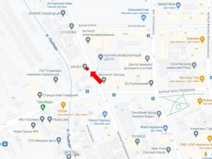 Backlight B in Kyiv, 2.3x3.14  Korolenkivs'ka st. - st. Fedorova, do centru scheme