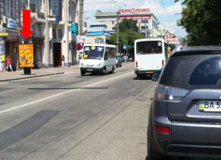 Citylight  in Kropyvnytskyi (Kirovograd), 1.8x1.2  V. Perspektivna st. (kol. Marksa st.), 60, bila magazinu "Fudzi-ekspres" Photo 1