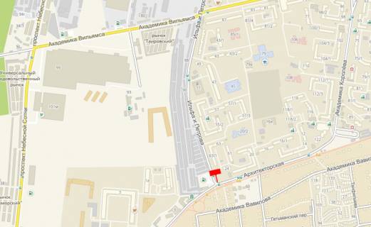 Billboard  in Odessa, 3x6  Il'fa i Petrova st., 63/1, z centru scheme