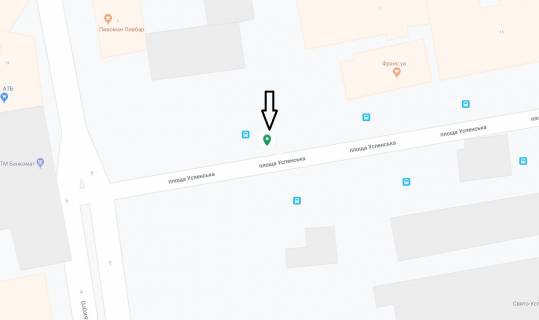 Backlight B in Dnipro (Dnipropetrovsk), 3.14х2.32  Pl. Uspens'ka (Dem'ana Bednogo), 17, (navproti TC "NOVIJ CENTR"), na zupinci, na svitlofori scheme