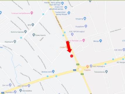 Billboard A in Lviv route, 3x6  Kil'ceva doroga, s. Zimna Voda, bila supermarketiv "Epicentr", "METRO", nizna, liva scheme