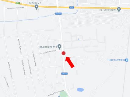 Billboard A in Oleksandria, 3x6  Soborna st., navproti bud. 172, vantaznogo viddilenna Novoi posti No1, v bik centru scheme