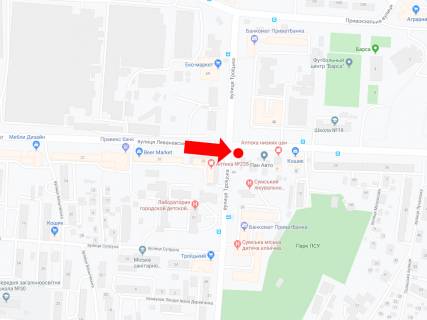 Prismatron, Prism A in Sumi, 3x6  Levanevs'kogo st. / Troic'ka st. / Haritonenka st. (kol. Cervonozorana st.), v centr - 216846 scheme