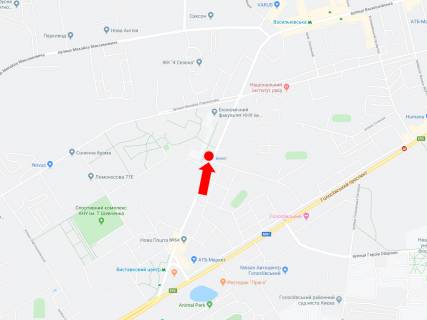 Billboard  in Kyiv, 3x6  Vasil'kivs'ka st. 90-A, v storonu st.m. "Vasil'kivs'ka" scheme