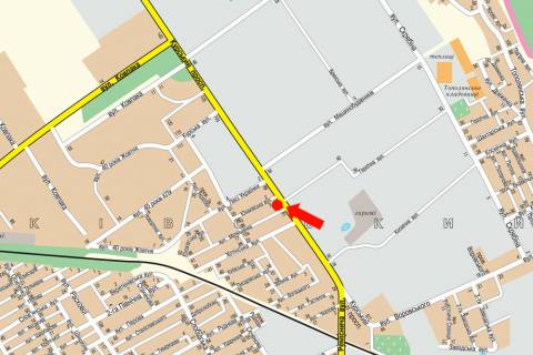 Billboard B in Sumi, 3x6  Kurs'kij av. / Geroicna st., bila avtosalonu "Skoda" scheme