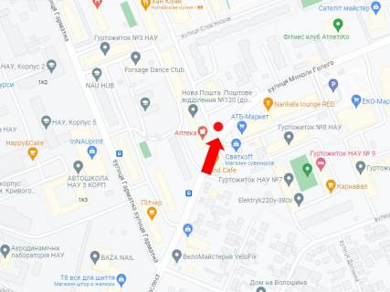 Billboard B in Kyiv, 3x6  Golego (kol. Lebedeva-Kumaca) st., navproti bud. 7v scheme