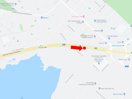 Prismatron, Prism  in Kyiv, 3x6  Bazana av. - st. Gorlivs'ka, 300 m. do Harkivs'koi pl, z centru - 446122 scheme