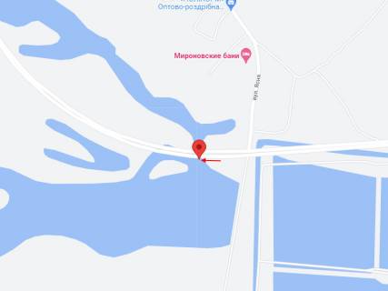 Billboard B in Petrikovka, 6х3  T-04-41, km 7+750 (livoruc), Ruh vid Dnipra, za rozv'azkou na smt Petrikivka scheme