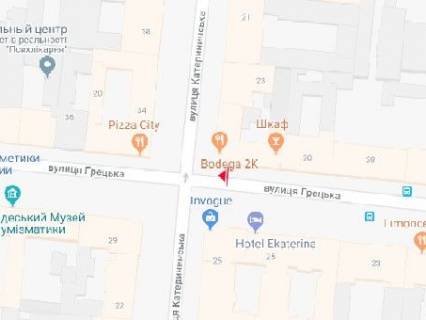 Citylight B in Odessa, 3x1.5  Grec'ka st. - Katerinins'ka st. scheme