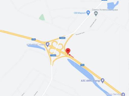 Billboard A in Obukhivka, 3x6  Автодорога Т-04-41, Дніпро-Решетилівка, розвилка на смт Обухівка, в сторону смт Петриківка scheme