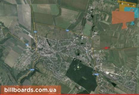 Billboard B in Borshchiv g. Borsov scheme