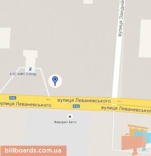 Billboard B in Bila Tserkva, 3х6  Vst. Levanevs'kogo bila zupinki z-du "GTV" scheme
