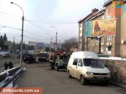 Billboard A in Chernivtsi, 3x6  Hotins'ka st. - Zavods'ka st., 13 Photo 1