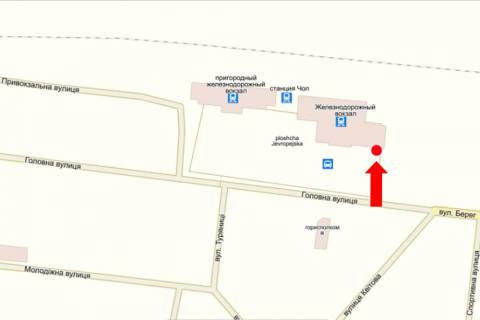 Billboard A in Chop Mira st., vozle restorana "Vstreca" scheme